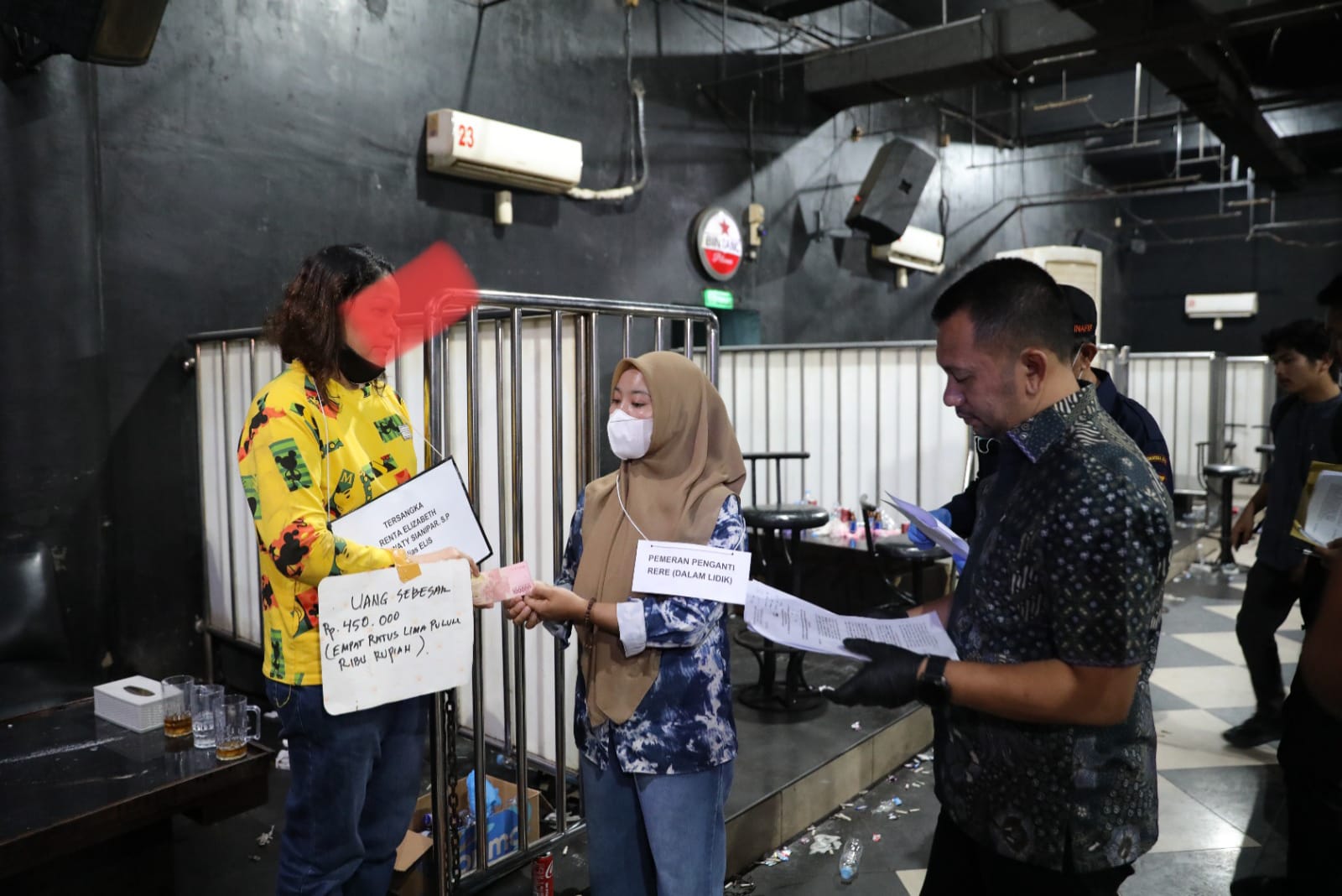 Direktorat Narkoba Polda Sumut Pra Rekon di THM CDI, Ini Jumlah Pengunjungnya