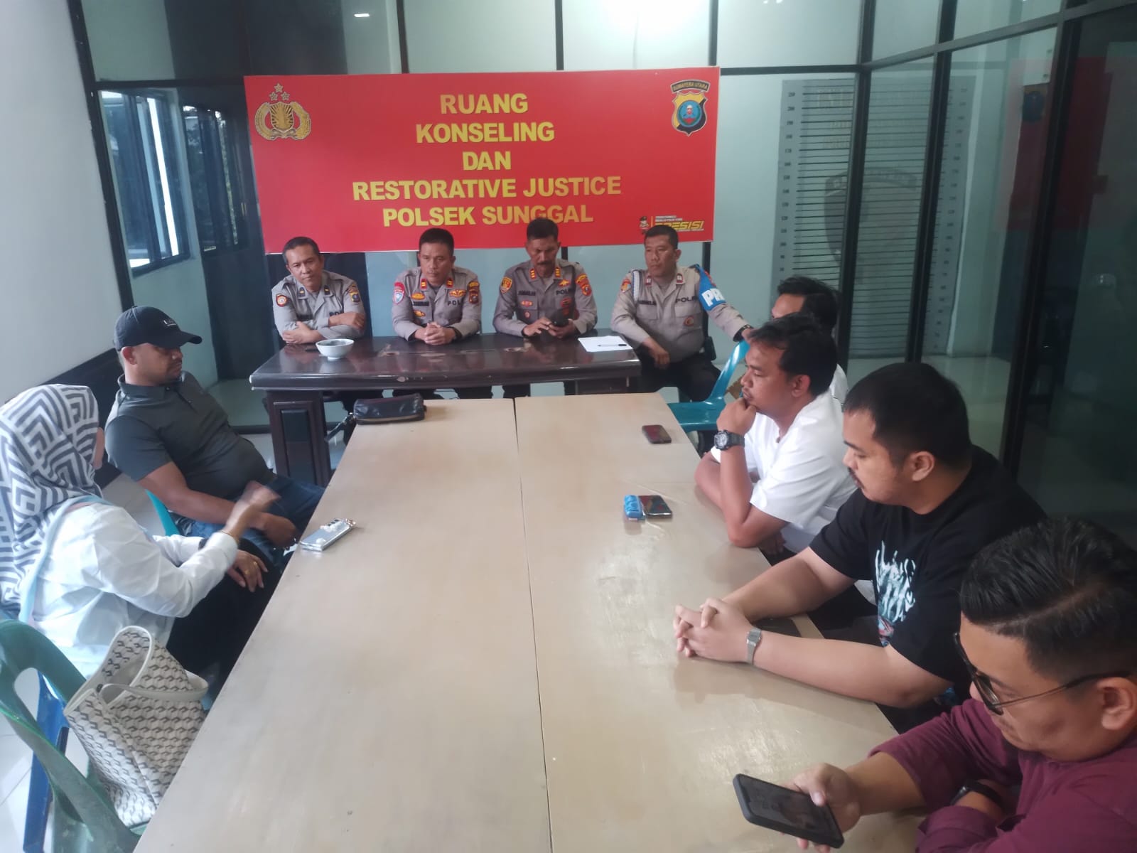 Polsek Sunggal Sukses Mediasi Car Wash dan Pemilik Mobil