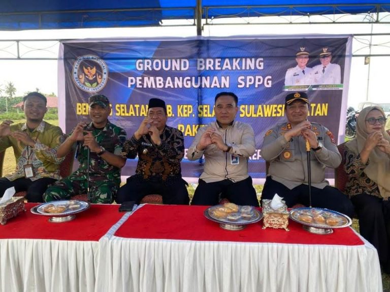 Groundbreaking Pembangunan SPPG Pemkab, Kapolres Selayar Tegaskan Siap Kawal Keberlanjutan Program MBG
