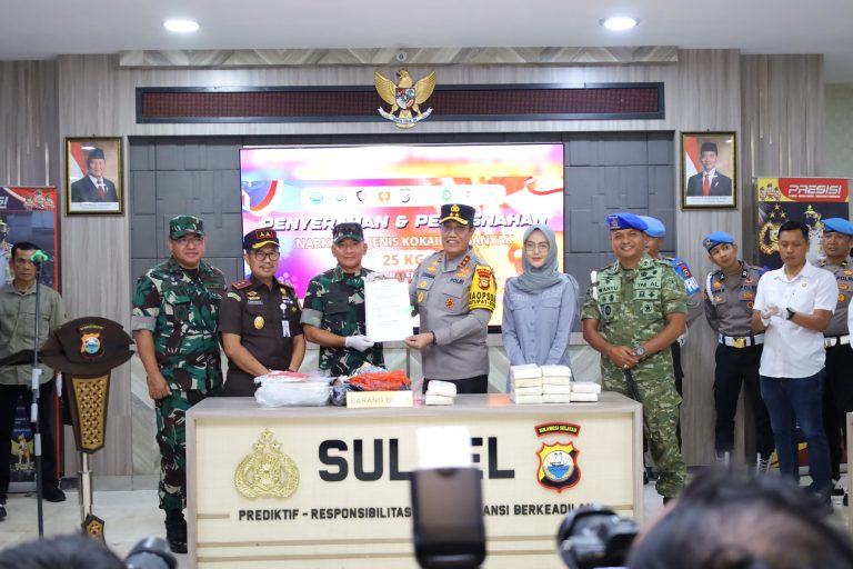 Polda Sulsel Musnahkan 25 Kg Kokain Hasil Temuan di Kepulauan Selayar
