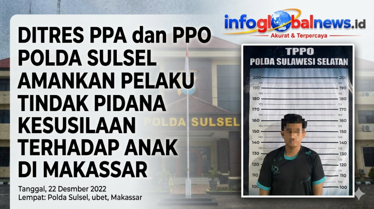 Ditres PPA dan PPO Polda Sulsel Amankan Pelaku Tindak Pidana Kesusilaan terhadap Anak di Makassar