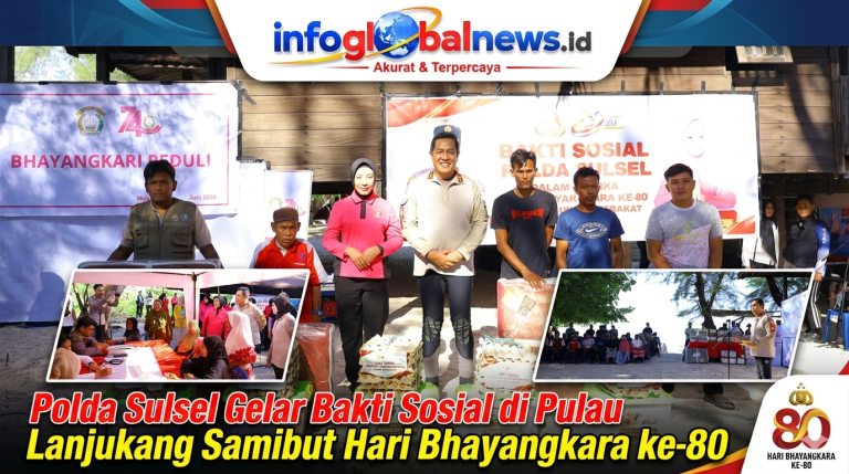 Polda Sulsel Gelar Bakti Sosial di Pulau Lanjukang Sambut Hari Bhayangkara ke-80