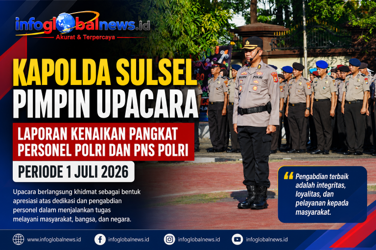 Irjen Djuhandani Pimpin Upacara di Mapolda Sambut HUT Bhayangkara ke-80