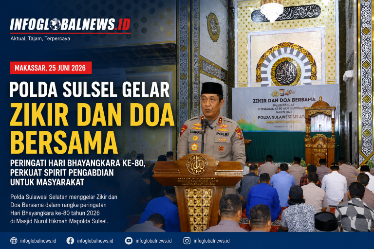 Perkuat Spirit Pengabdian, Polda Sulsel Gelar Dzikir dan Doa Bersama Peringati Hari Bhayangkara ke-80