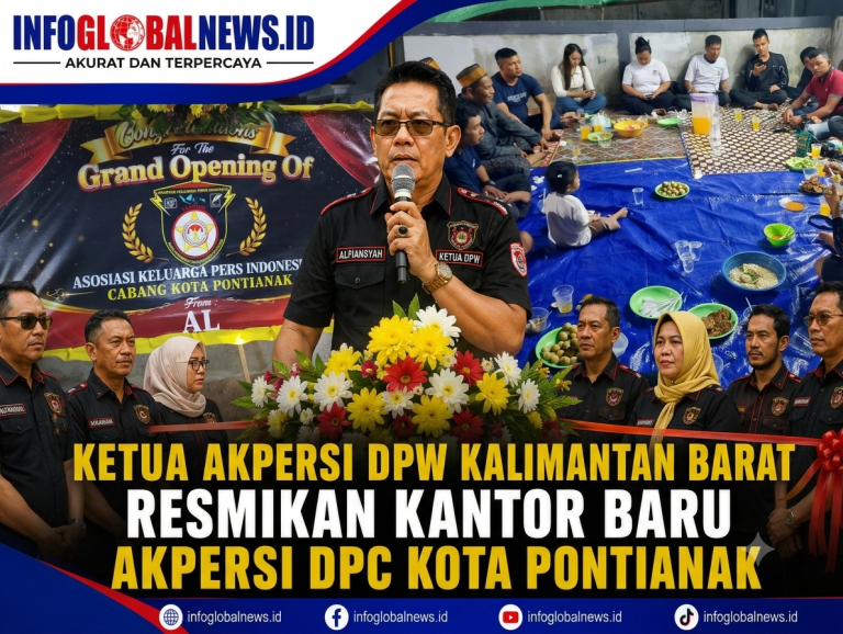 Ketua AKPERSI DPW Kalimantan Barat Resmikan Kantor Baru AKPERSI DPC Kota Pontianak