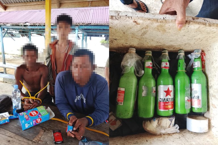 3 Orang Terduga Aksi Destructive Fishing Bom Ikan, Pelaku Berhasil Digagalkan Satpolairud Polres Touna