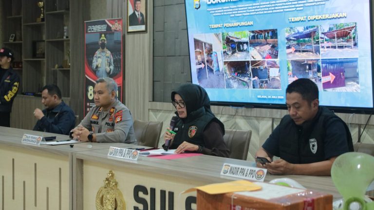 Konferensi Pers Ditres PPA dan PPO Polda Sulsel: Pengungkapan Kasus TPPO dan Eksploitasi Anak di Dua Wilayah