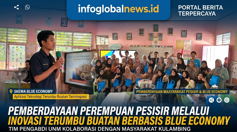 Terapkan Prinsip Blue Economy, Tim Pengabdi UNM Berdayakan Perempuan Pesisir Pulau Kulambing Lewat Hilirisasi Sambal Tiram