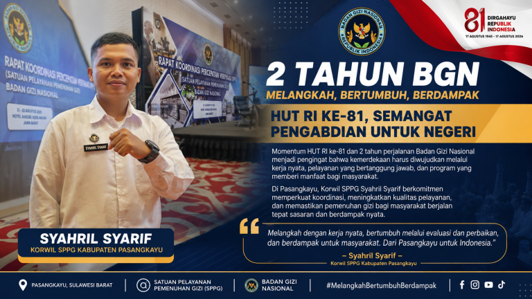 HUT RI ke-81 dan 2 Tahun BGN: Melangkah, Bertumbuh, Berdampak untuk Indonesia