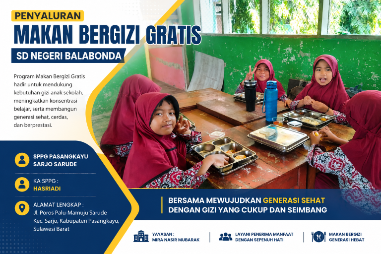 Potret Penyaluran Makan Bergizi Gratis di SD Negeri Balabonda, SPPG Pasangkayu Sarjo Sarude Layani Penerima Manfaat