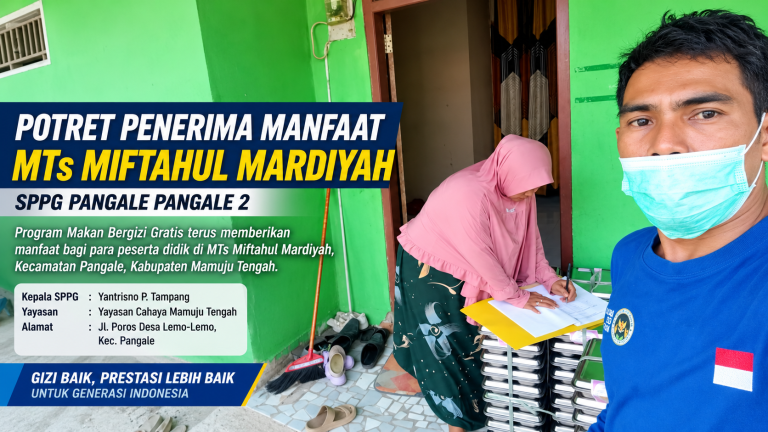 SPPG Pangale Pangale 2 Salurkan Makan Bergizi untuk Siswa MTs Miftahul Mardiyah