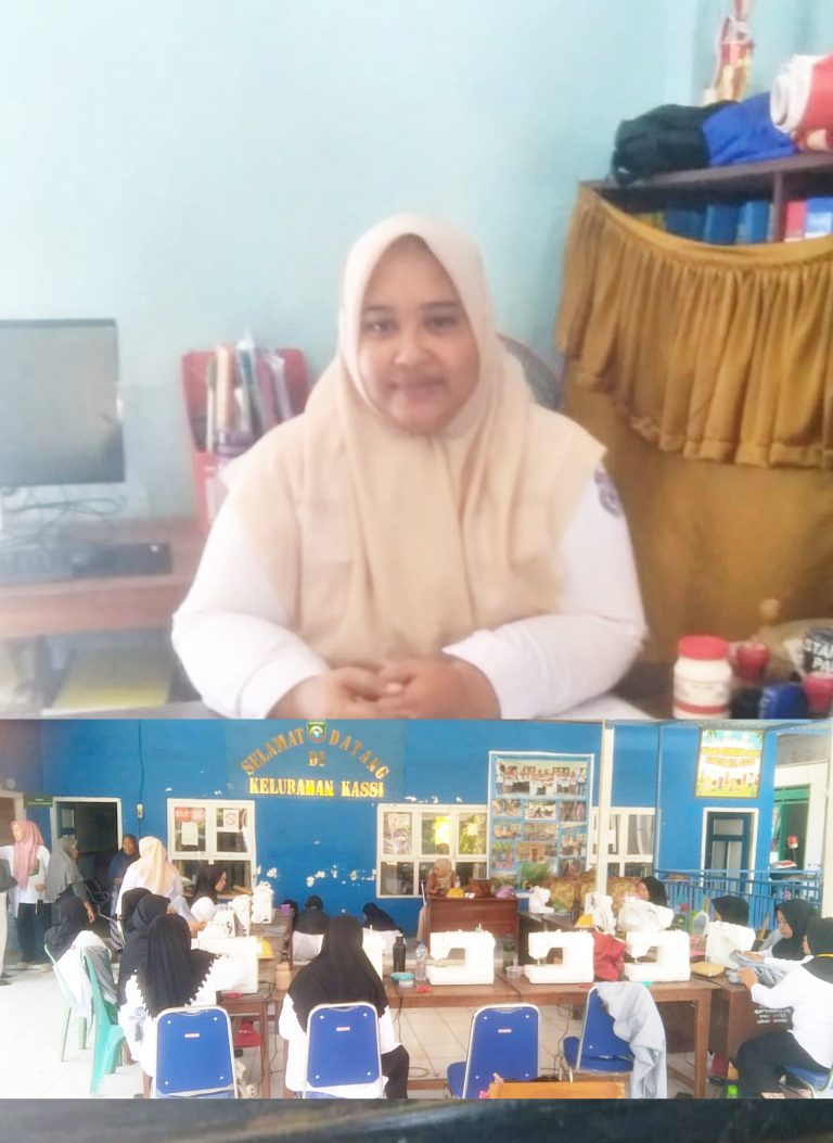 BPVP Sulsel dan Kelurahan Kassi Gelar Pelatihan Menjahit TMT Serta Bagikan Bantuan Pangan