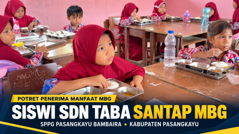 Potret Penerima Manfaat SDN Taba, SPPG Bambaira Hadir Dukung Pemenuhan Gizi Anak Sekolah